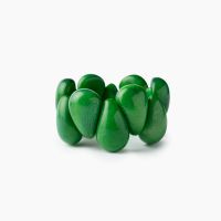 Armbånd. Angélica León, «Gota» Smaragdgrønn